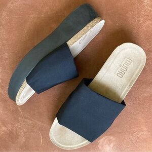 Munro | Nalia Platform Slide Mule Sandals